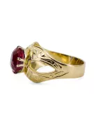 14k žluté zlato Rubín  Vintage Jewlery vrc135y